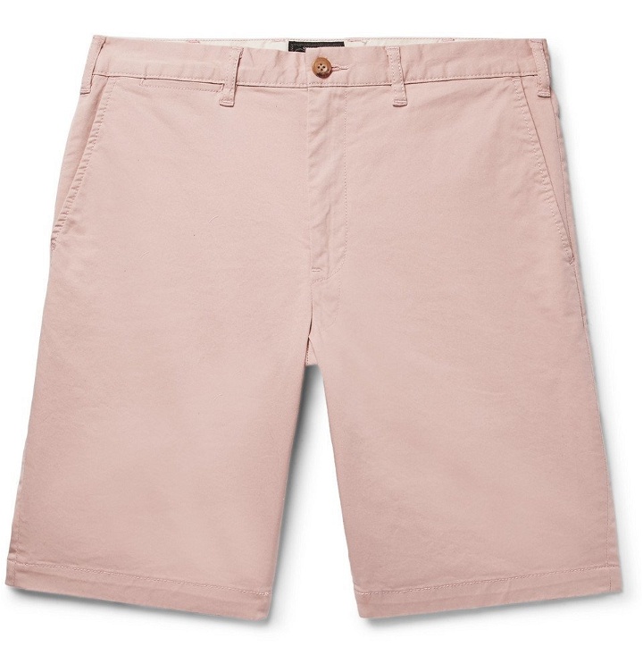 Photo: Beams Plus - Slim-Fit Cotton-Blend Twill Shorts - Pink