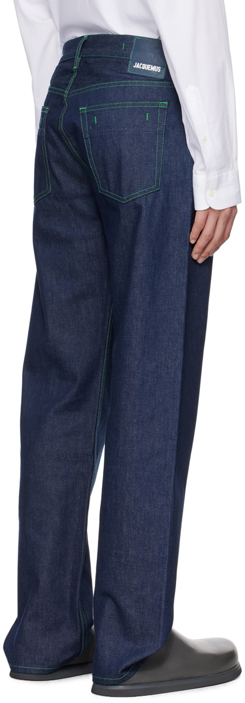 JACQUEMUS Navy 'Le de Nîmes Fresa' Jeans Jacquemus