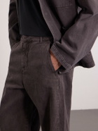Amomento - Garment Dyed Wide-Leg Jeans - Brown