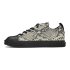 Giuseppe Zanotti Black and Beige Multi-Print Blabber Low-Top Sneakers