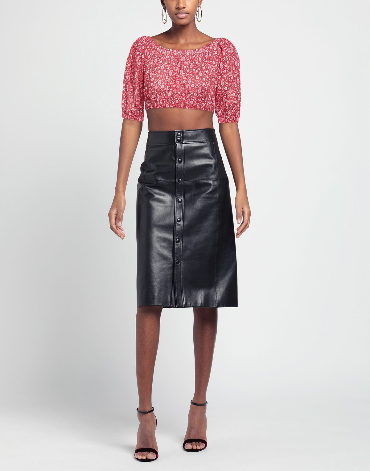 Delfina Womens Top in Red