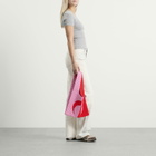 Marine Serre Women's Crochet Tote Bag in Red/Pink 