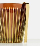 L'Objet Prism ice bucket and tongs set