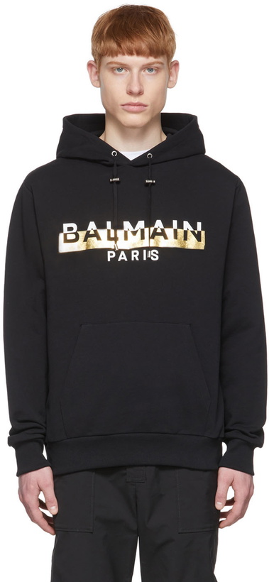 Photo: Balmain Black Cotton Hoodie