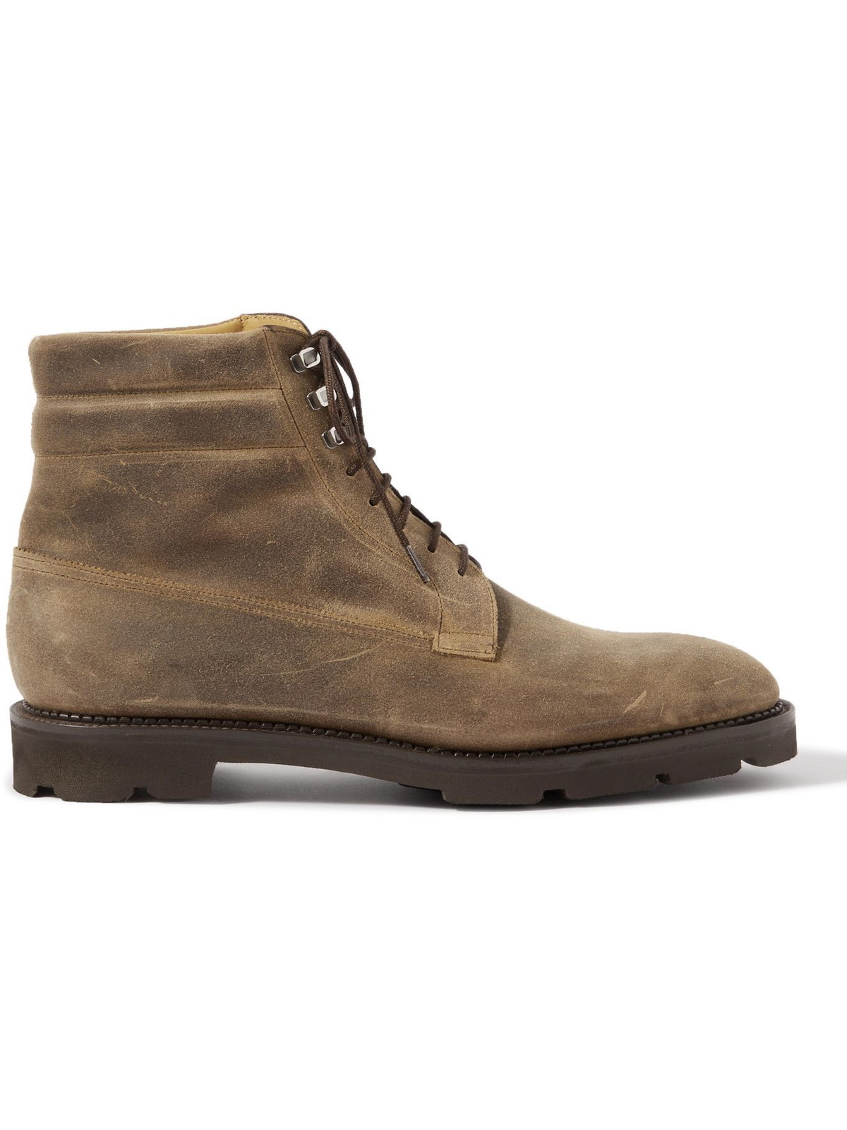John Lobb - Alder Waxed-Suede Boots - Neutrals John Lobb