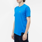 Comme des Garçons SHIRT Men's x Lacoste Asymmetric T-Shirt in Blue