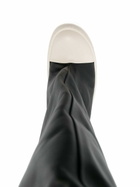 RICK OWENS - Thigh-high Leather Sneaker Boots