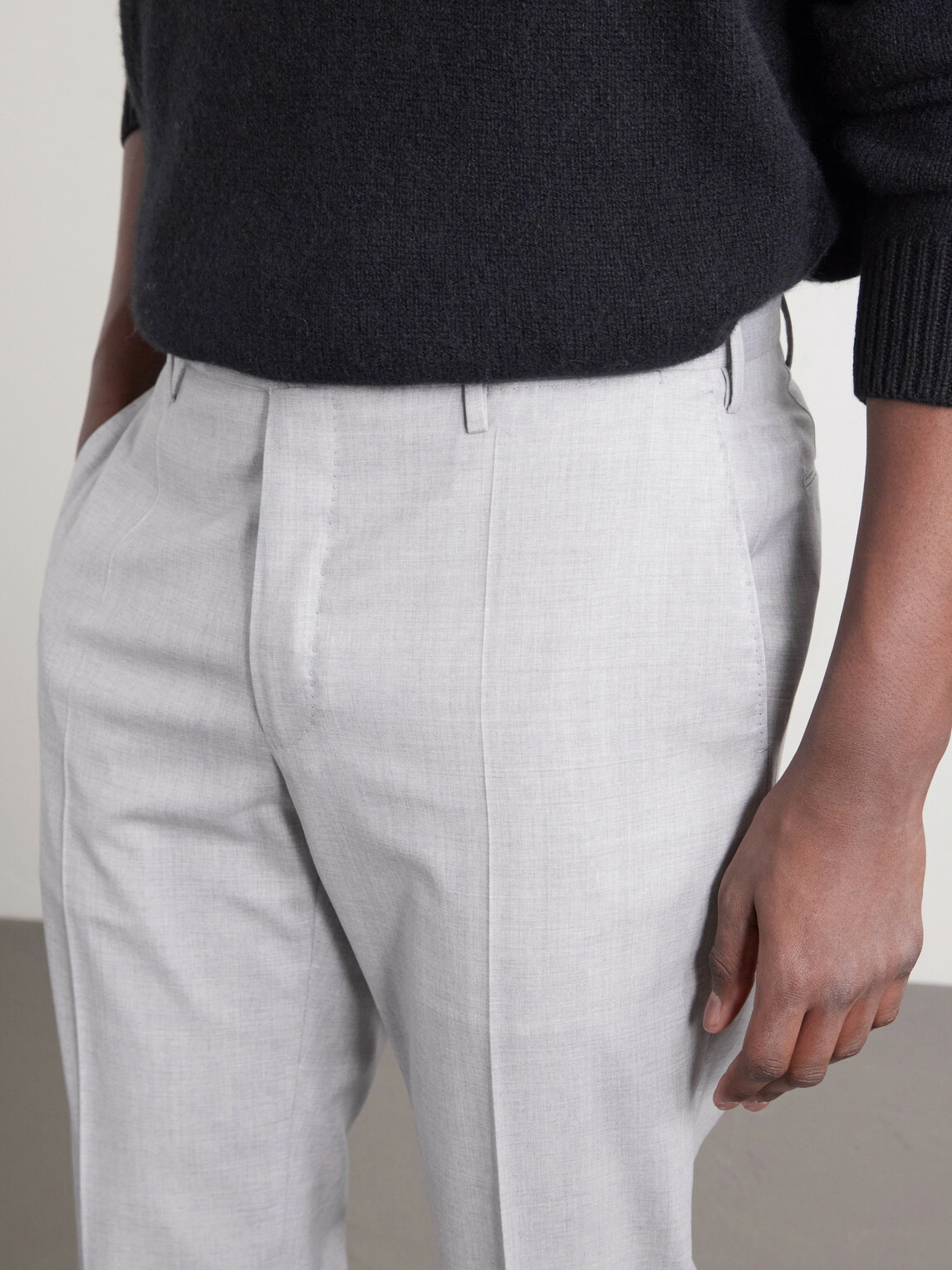 Slowear - Slim-Leg Wool Trousers - Gray