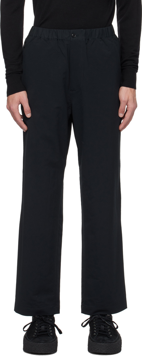 nanamica Black Drawstring Trousers Nanamica