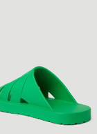 Plat Sandals in Green