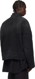 Balenciaga Black Racer Denim Jacket