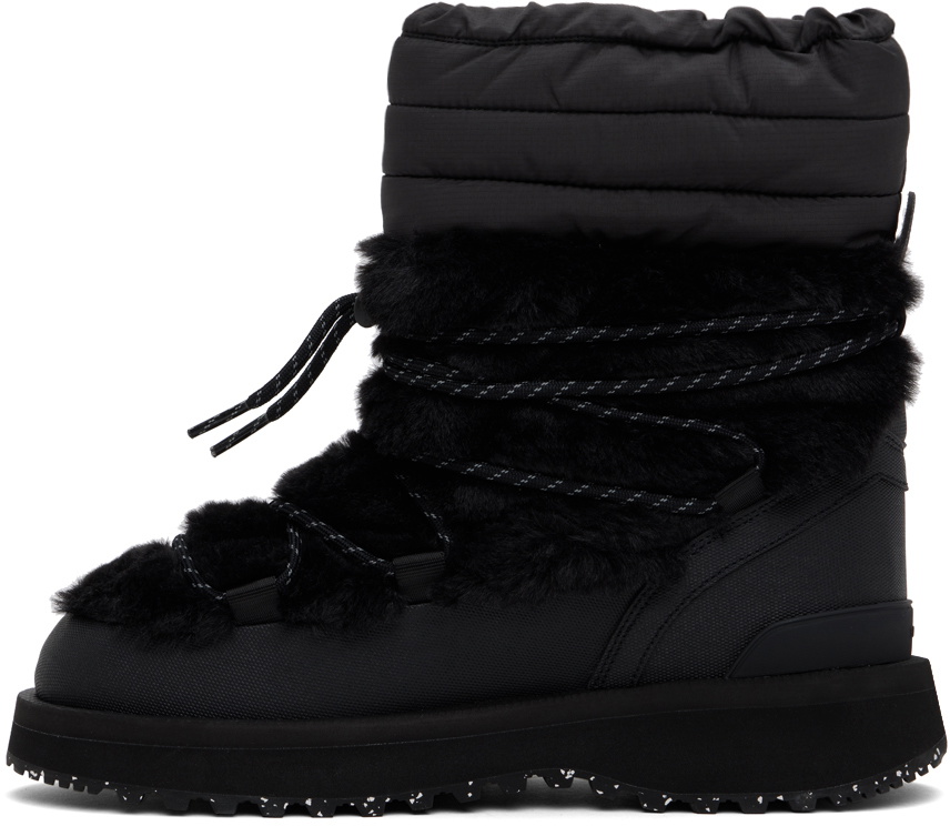 SUICOKE Black BOWER-TRab-HI-FUR Boots