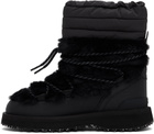 SUICOKE Black BOWER-TRab-HI-FUR Boots