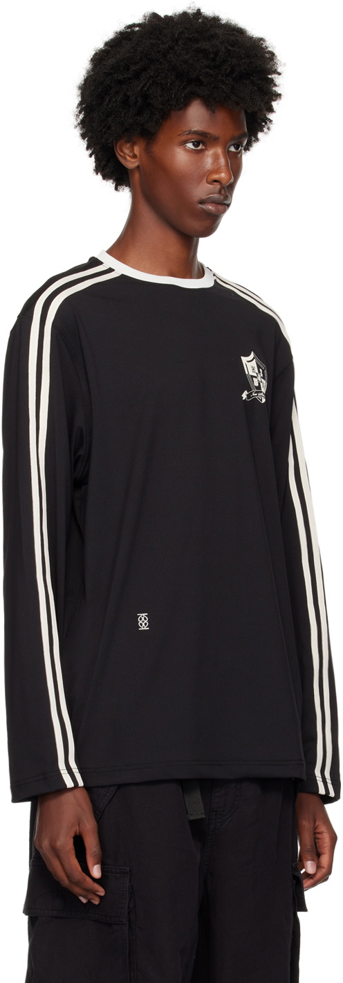 Kijun Black Football Long Sleeve T-Shirt