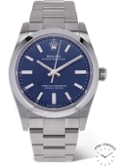 ROLEX - Pre-Owned 2009 Oyster Perpetual Automatic 34mm Oystersteel Watch, Ref. No. 124200