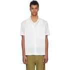 Issey Miyake Men White Diamond Pique Shirt