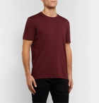 Hugo Boss - Mélange Cotton-Jersey T-Shirt - Burgundy