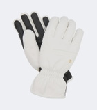 Bogner Lena leather and technical ski gloves