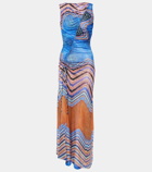 Ulla Johnson Natalia gathered jersey maxi dress