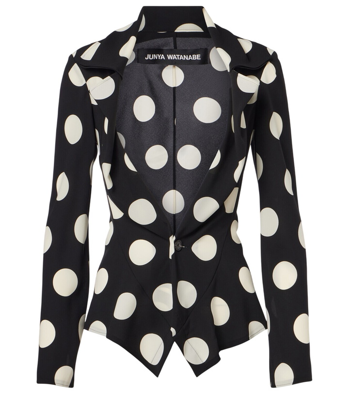 Photo: Junya Watanabe Polka-dot georgette blazer