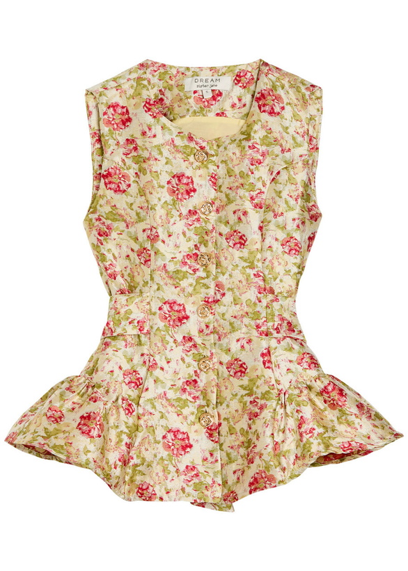Photo: Sister Jane Forest Echo Floral-jacquard Woven top Multicoloured