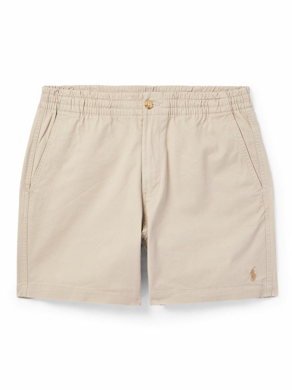 Polo Ralph Lauren - Straight-Leg Stretch-Cotton Twill Drawstring Shorts ...