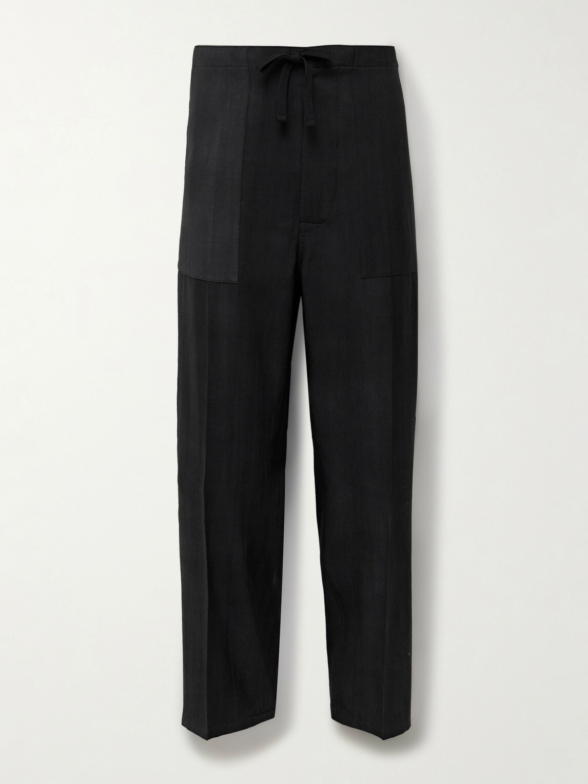 Kaptain Sunshine - Straight-Leg Wool-Twill Drawstring Suit Trousers - Gray