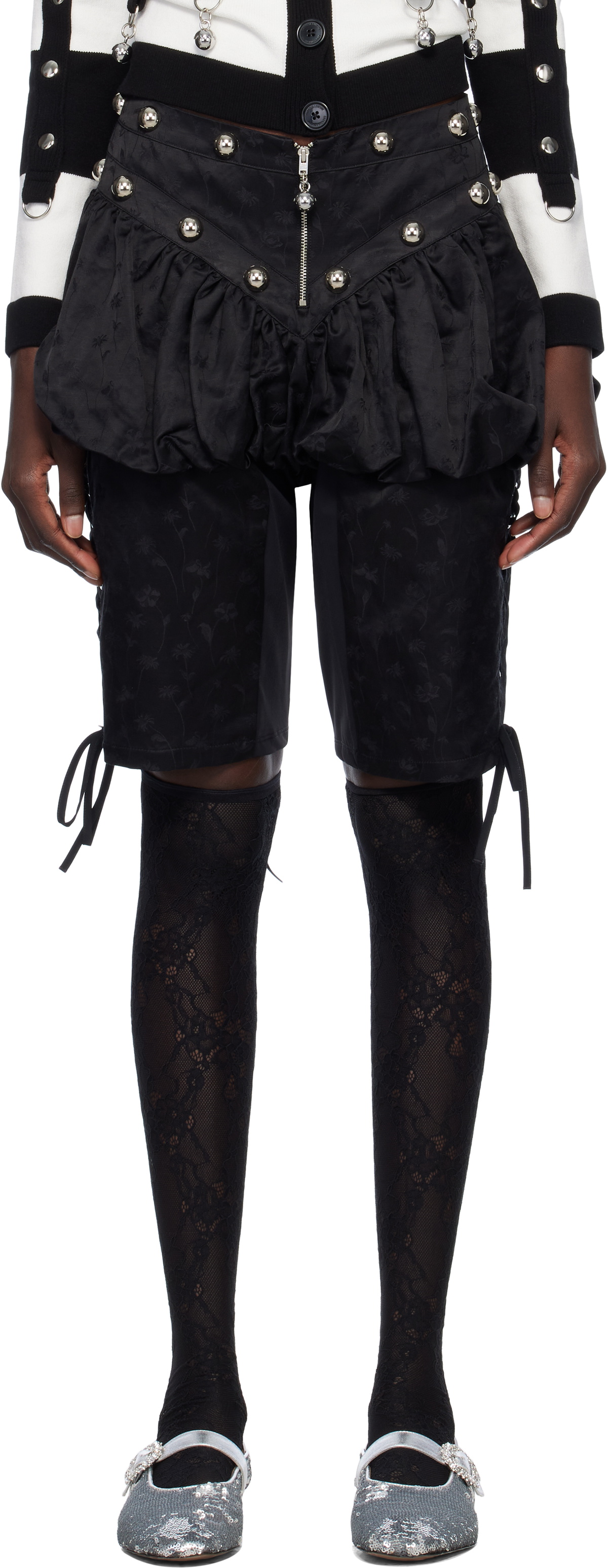 Chopova Lowena Black Bloomer Shorts