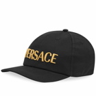 Versace Men's Logo Cap in Black/Gold