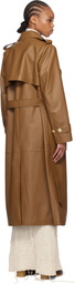 MACKAGE Tan Gael-V Leather Coat