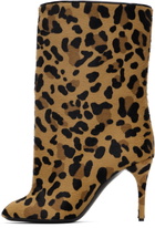 ALAÏA Tan & Black Low 90 Boots