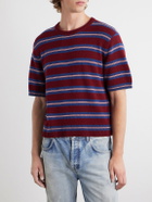 Enfants Riches Déprimés - Eddie Striped Cashmere Shirt - Burgundy