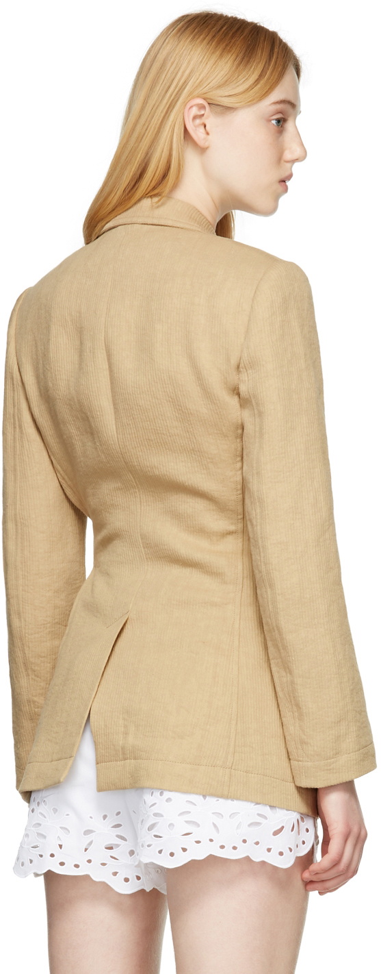 Chloé Beige Linen Blazer Chloe