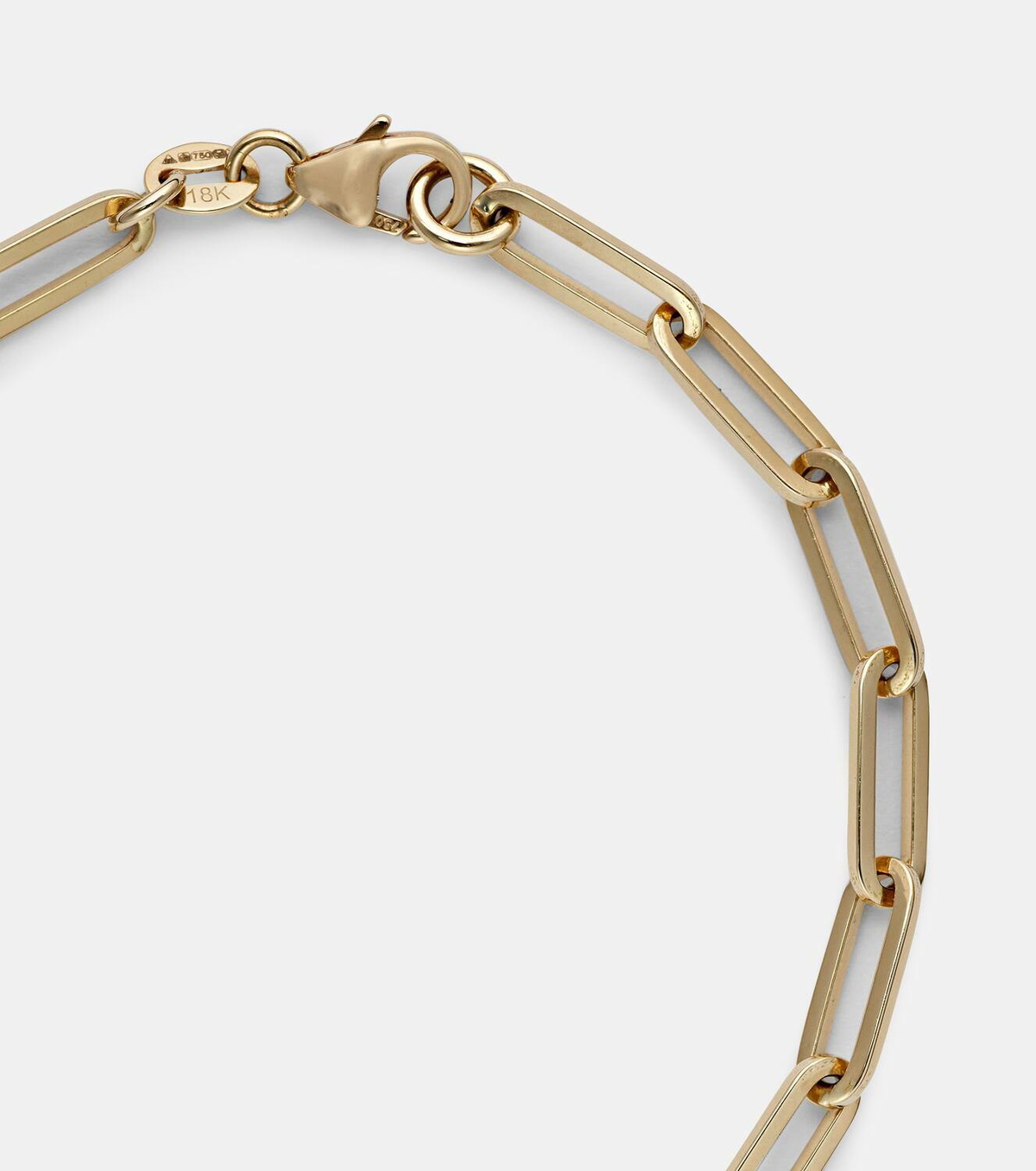 Foundrae Four Heart Clover 18kt gold chain bracelet with diamonds