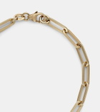 Foundrae Four Heart Clover 18kt gold chain bracelet with diamonds