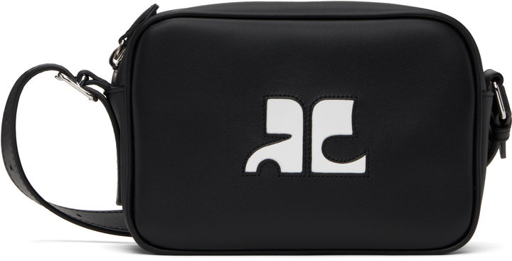 Photo: Courrèges Black Reedition Leather Camera Bag