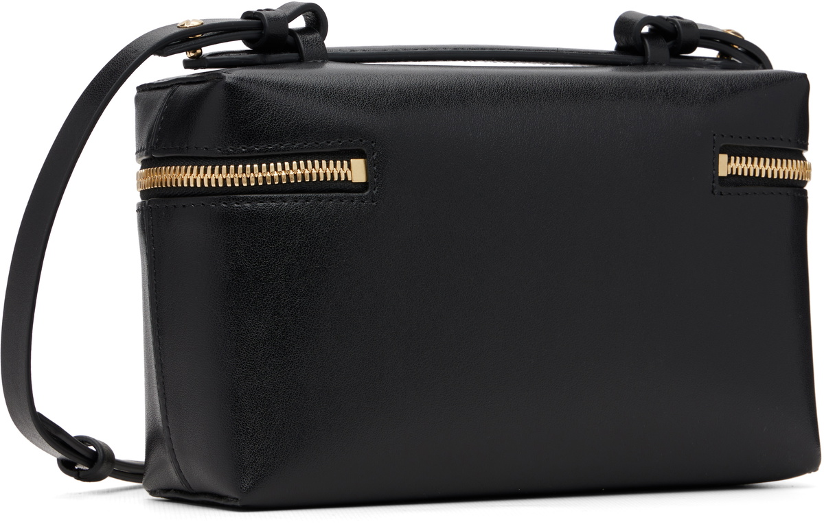 Victoria Beckham Black Leather Vanity Crossbody Bag