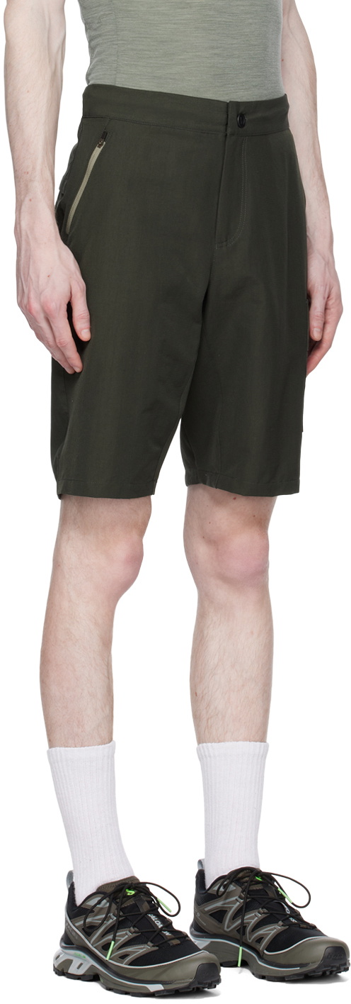 PEdALED Khaki Water-Repellent Shorts