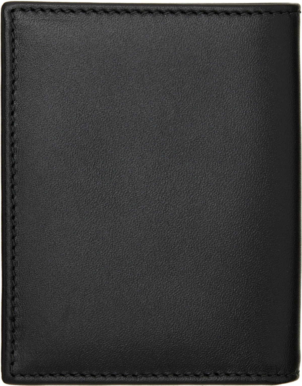 COMME des GARÇONS WALLETS Black Silver Eyelet Card Holder