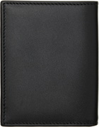 COMME des GARÇONS WALLETS Black Silver Eyelet Card Holder