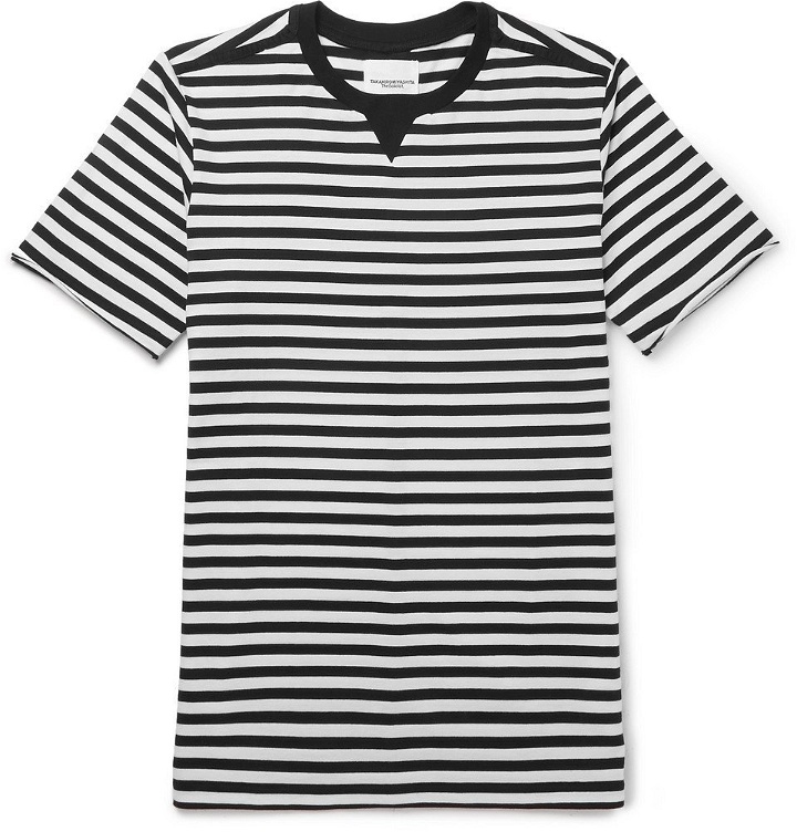 Photo: TAKAHIROMIYASHITA TheSoloist. - Striped Cotton-Jersey T-Shirt - Men - Black