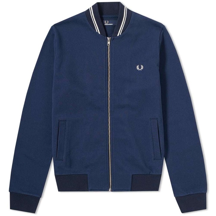 Photo: Fred Perry Bomber Neck Sweat Blue