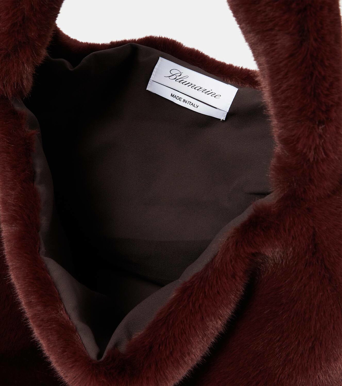 Blumarine Faux fur tote bag