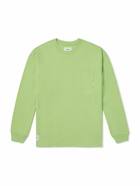 WTAPS - Logo-Print Appliquéd Cotton-Jersey T-Shirt - Green