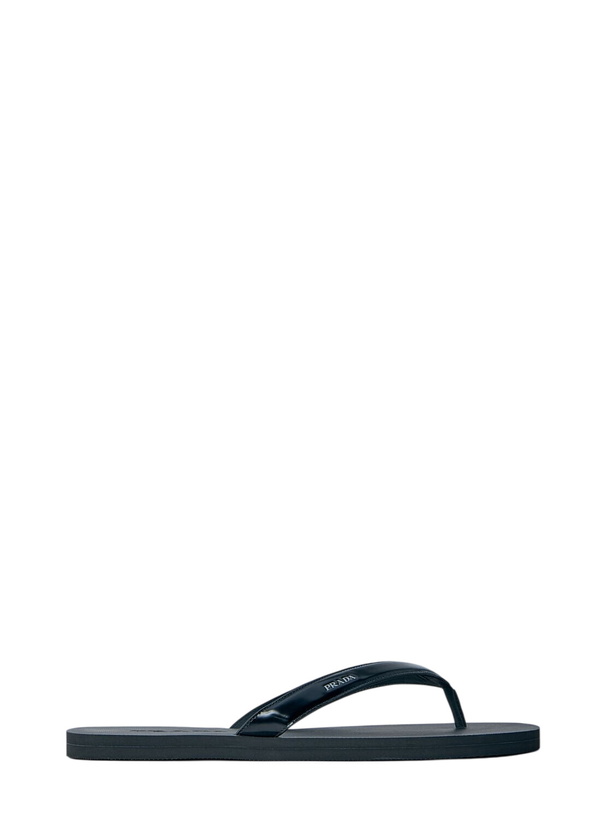 Photo: Prada Logo-Embossed Leather Flip-Flop Sandals