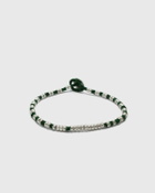 MIKIA Silver beads green/silver Mens Jewellery