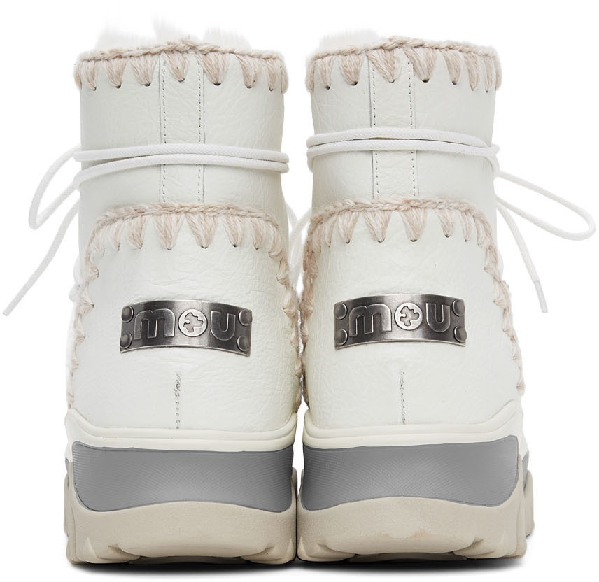 Mou knitted detail boots - Grey