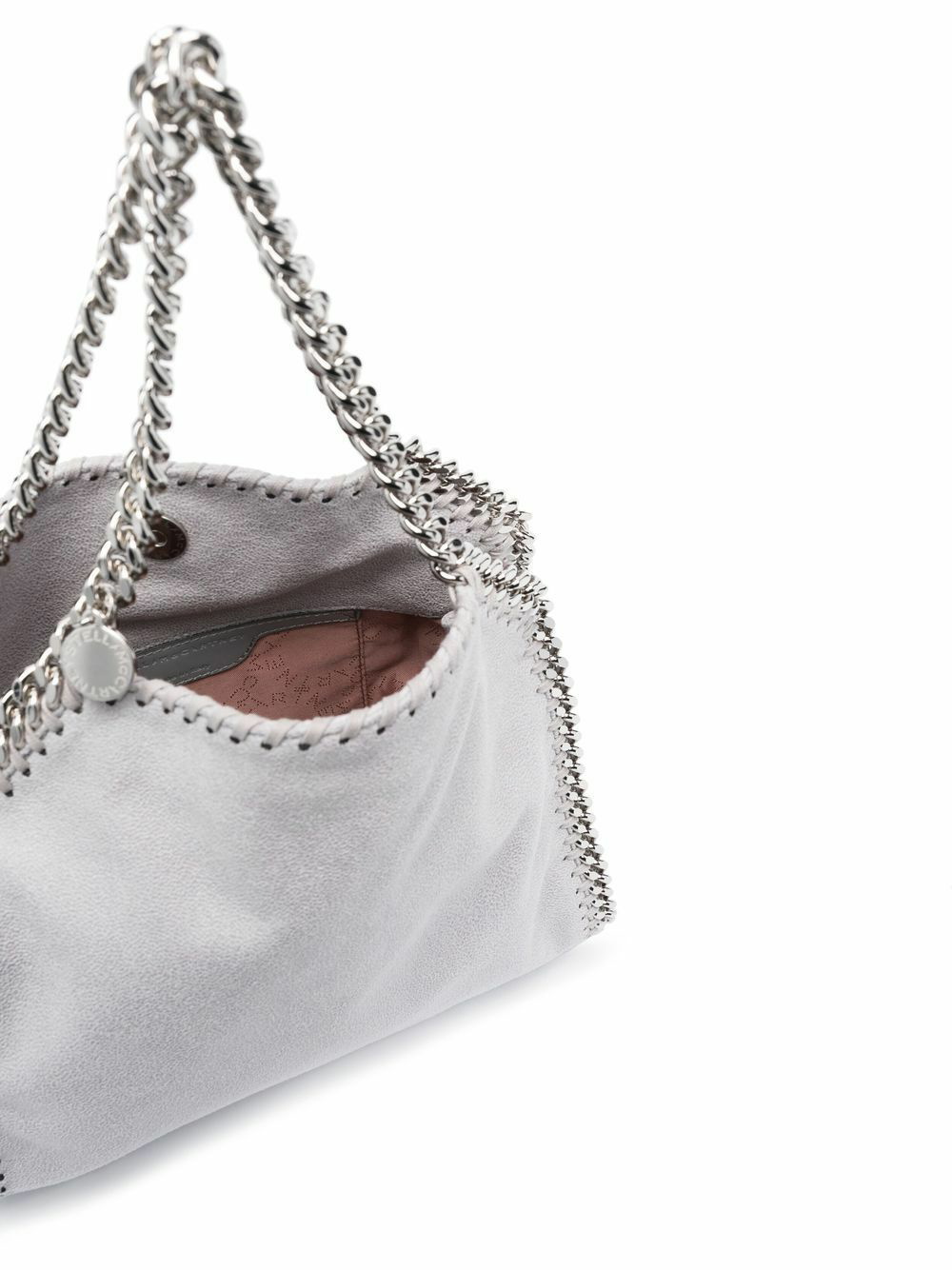 Women Grey Falabella Mini Tote Bag