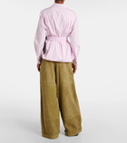 Loewe Belted cotton shirt