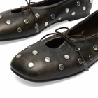 ALOHAS Women's Rosalind All Studs Leather Ballet Flats in All Studs Vintage Effect Brown